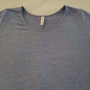 Blue heathered XXL Lularoe perfect tee
